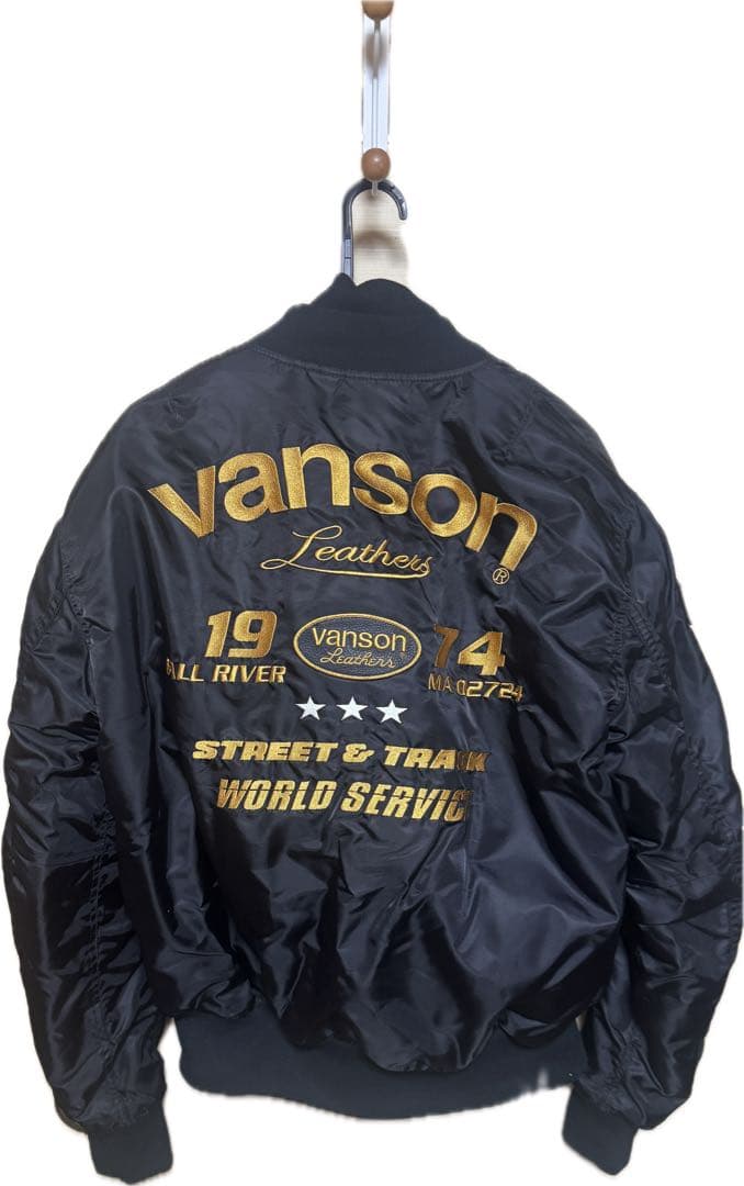 【無さん専用】　vanson MA-1 フライトジャケット 黒