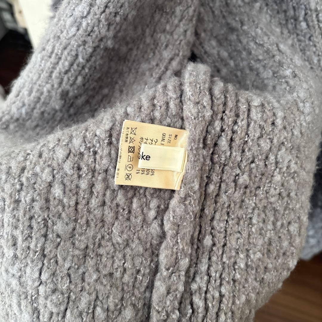 2way Miniloop Knit anuke 美品