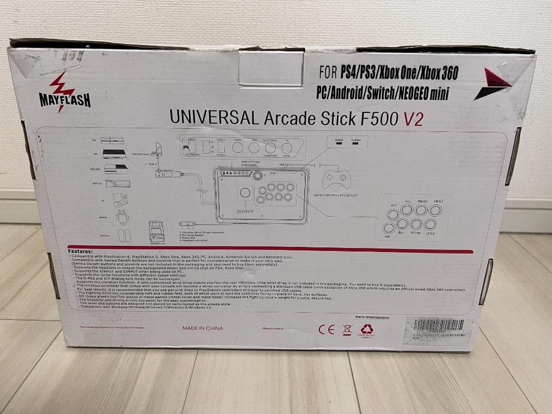 その他 Mayflash Universal arcade Stick F500 V2