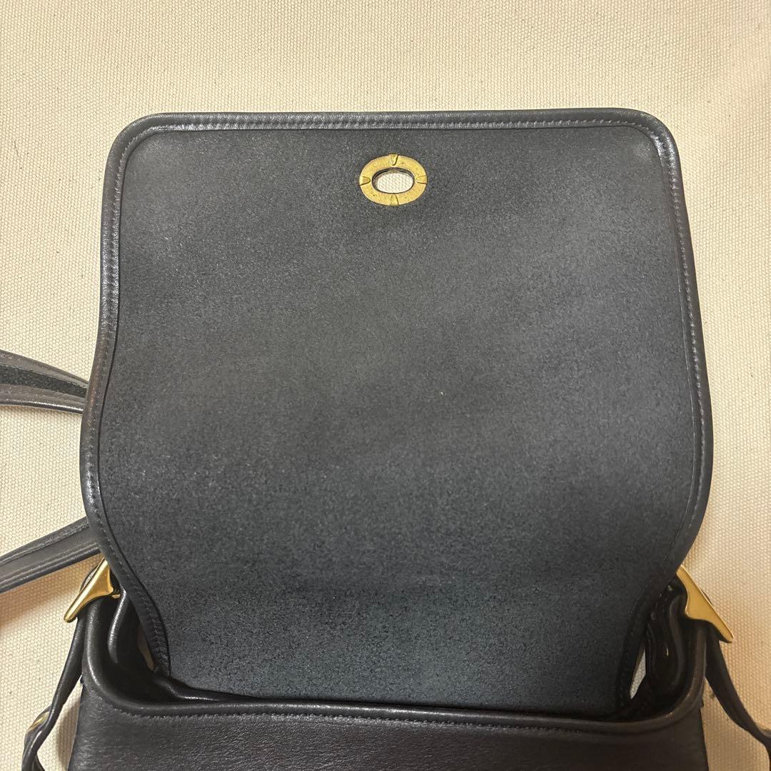【 OLD Coach 90s 】ブラックレザー ショルダーバッグ