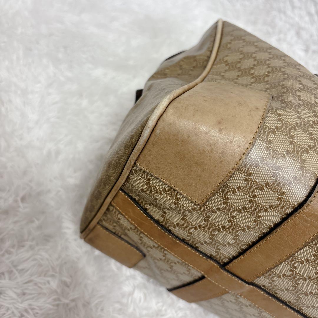 CELINE セリーヌ マカダム柄 トリオンフ ミニボストンバッグ ハンドバッグ
