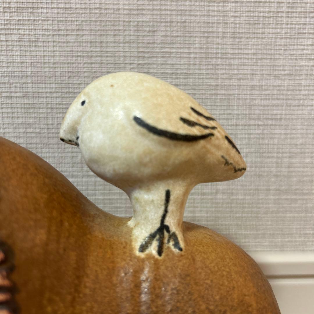 リサラーソン　 陶器 ライオンと鳥