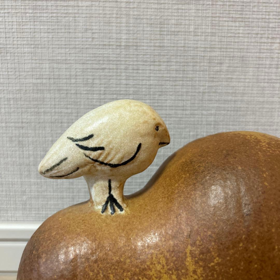 リサラーソン　 陶器 ライオンと鳥