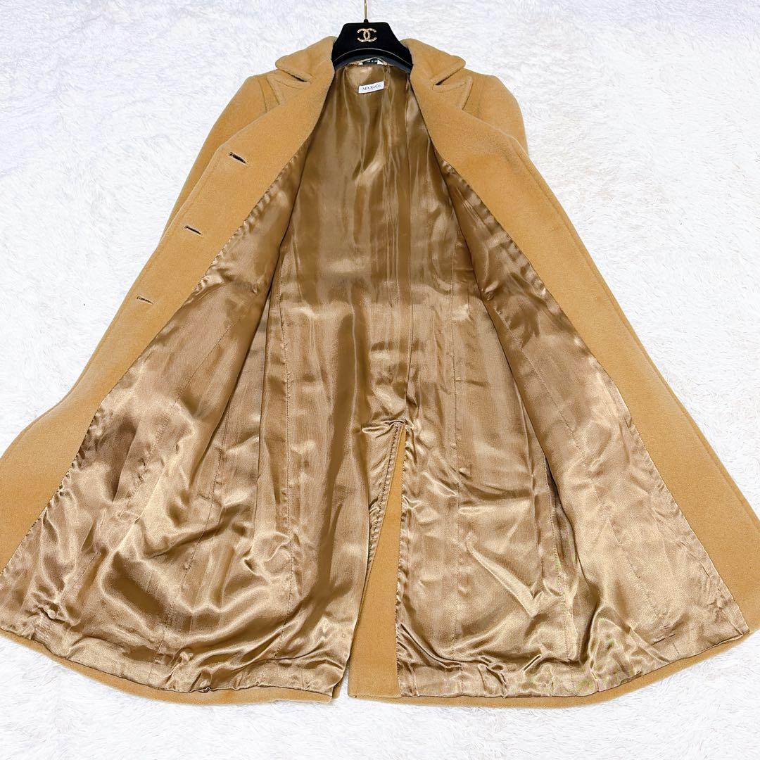 【美品】MAXMARA マックスマーラ　ロングコート　カシミヤ混　38 キャメル