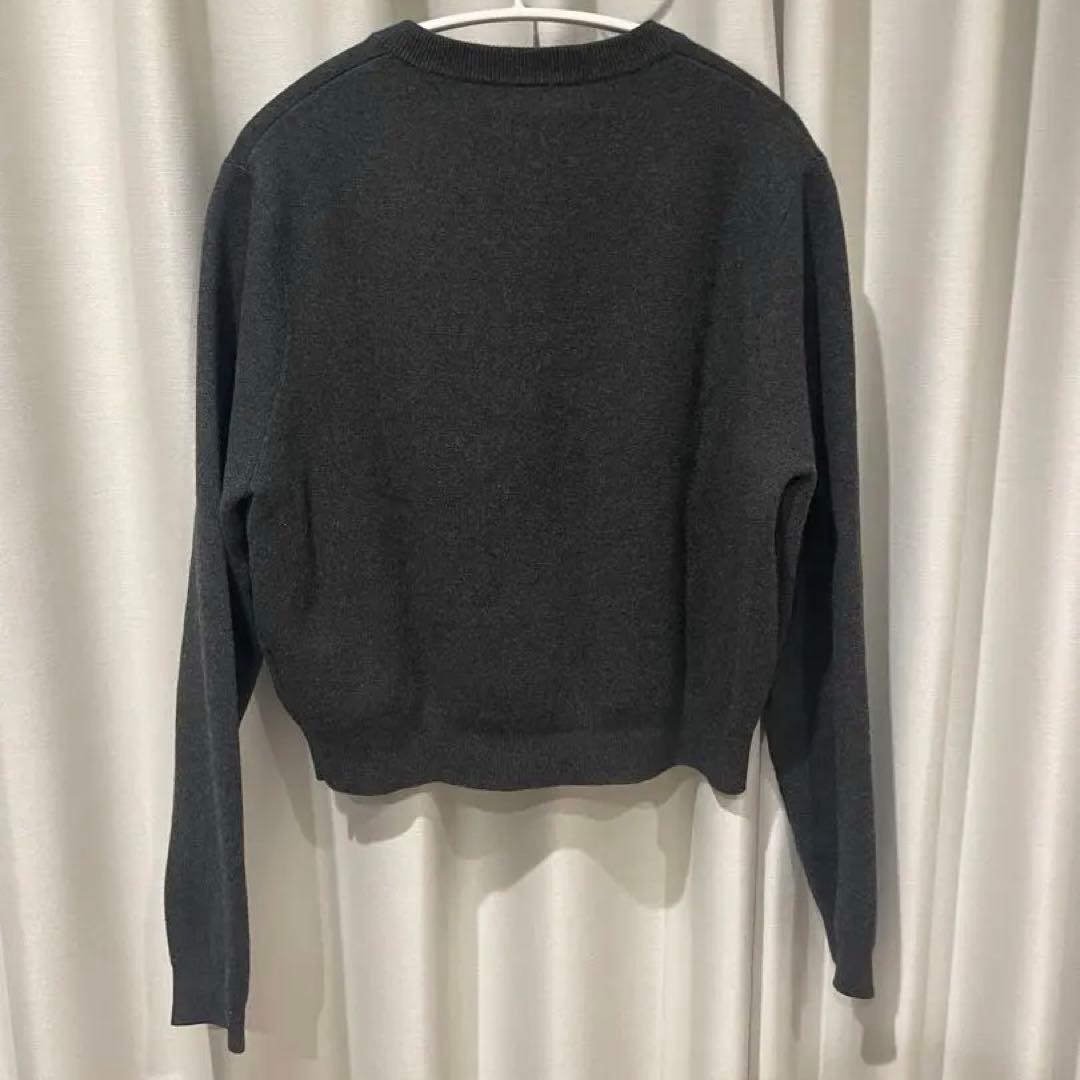 ぺろ　CABaN コットンカシミヤ　クルーネック　カーディガン　S
