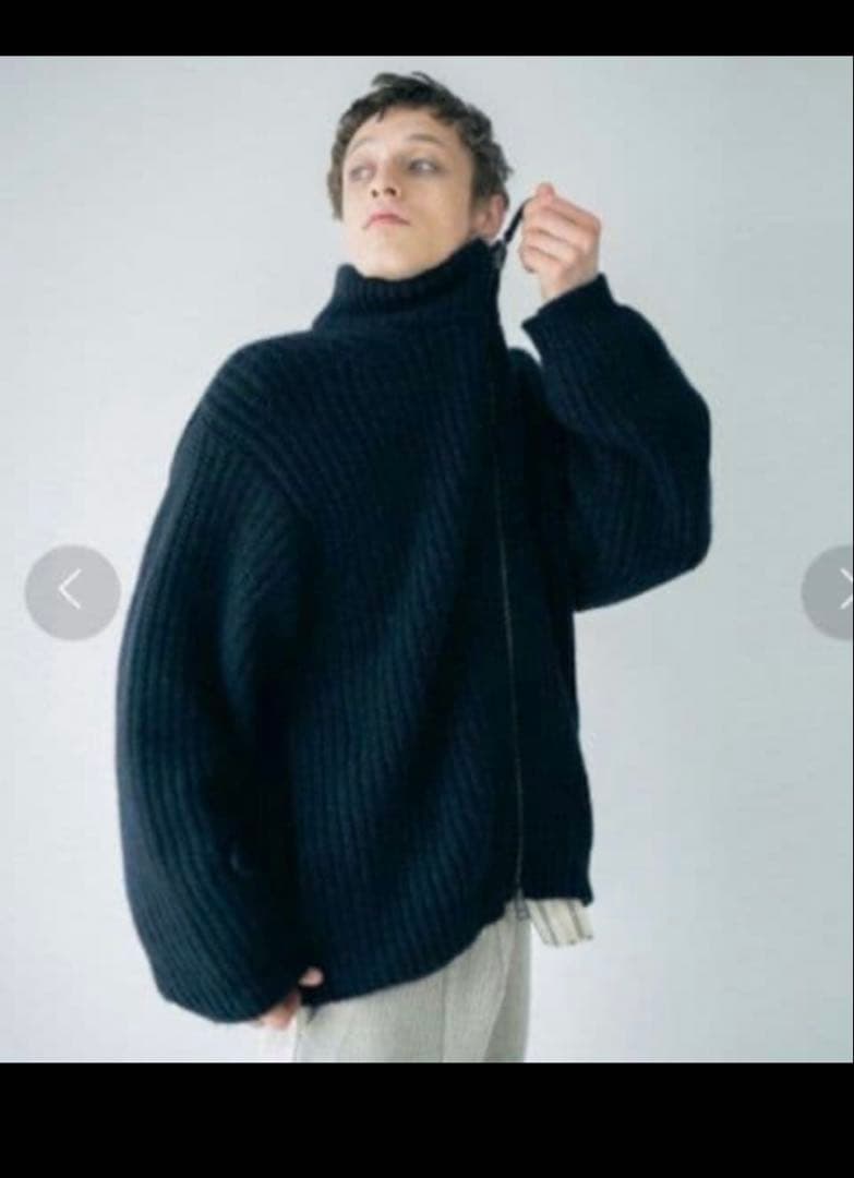 美品　unfil カシミヤ ドライバーズニット　サイズ5