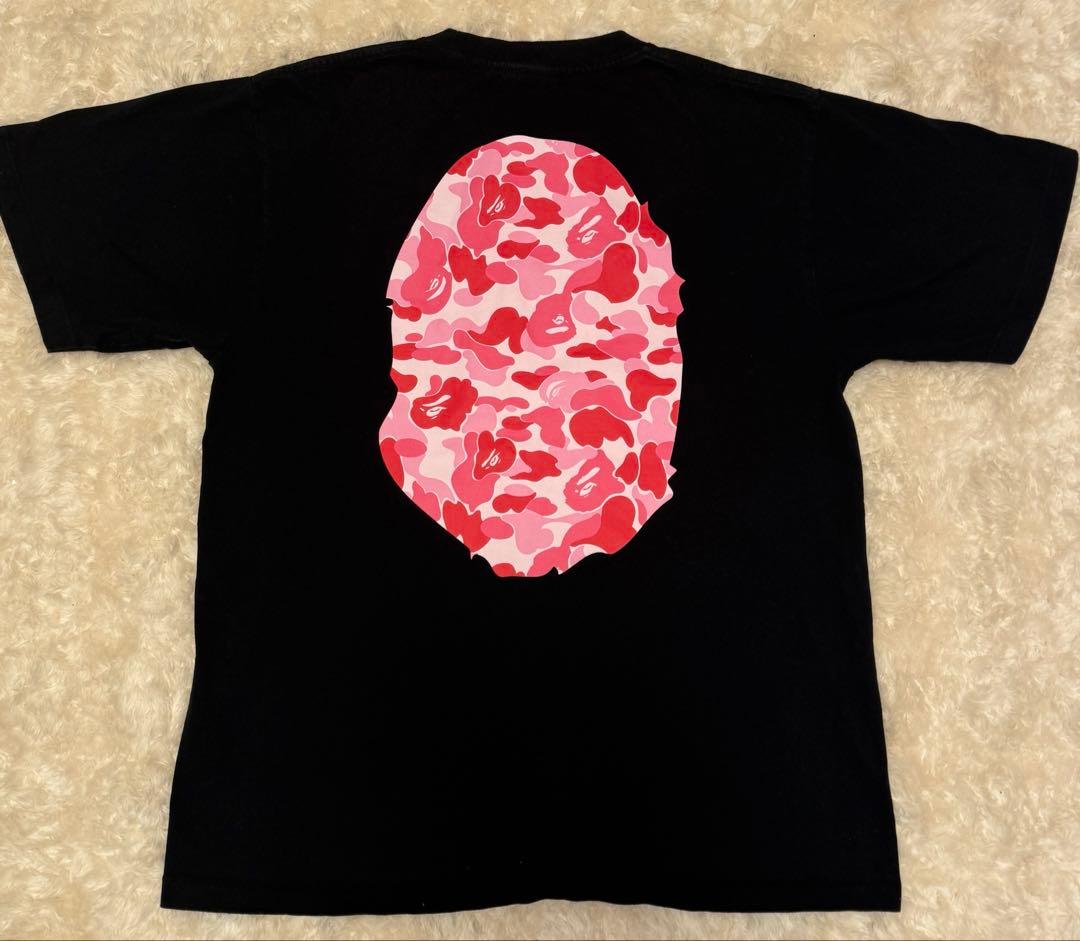 A BATHING APE BAPE Tシャツピンクカモ 黒