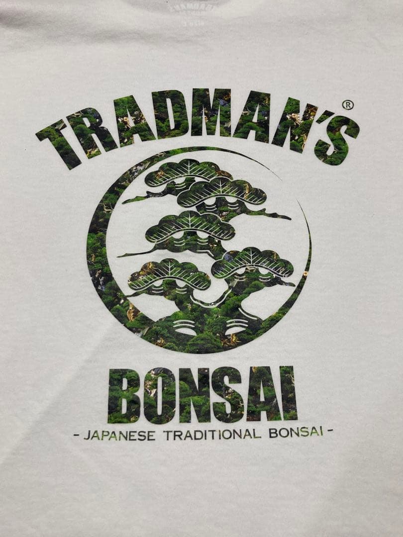TRADMAN'S Bonsai Tシャツ ホワイト Lサイズ