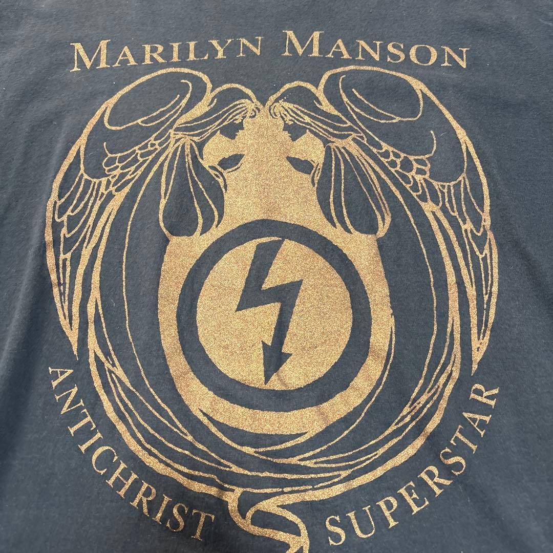 トップス 90s Marilyn Manson TULTEX Large
