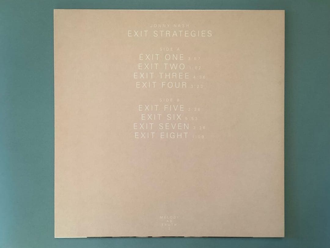 洋楽 JONNY NASH - Exit Strategies - MAT2 LP
