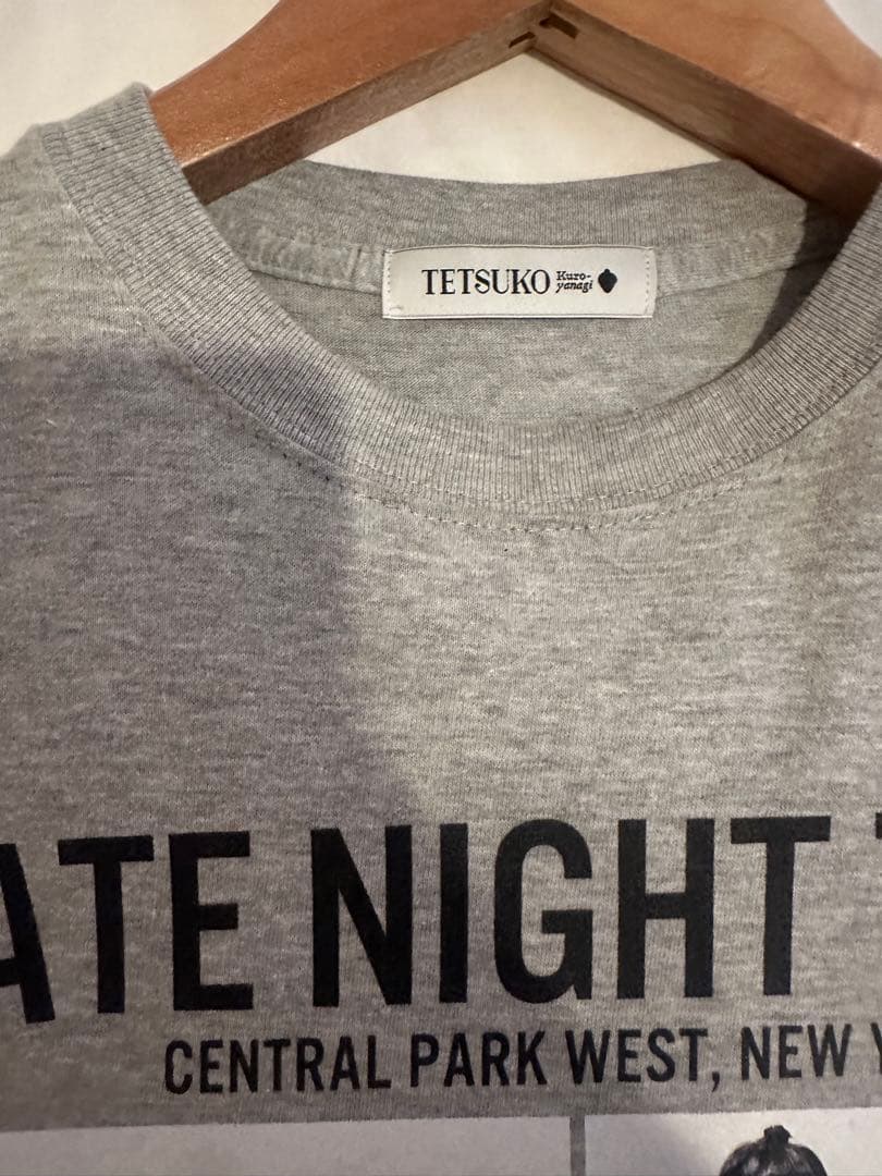 ニューヨークＴシャツ　LATE NIGHT TALK グレー　黒柳徹子　M