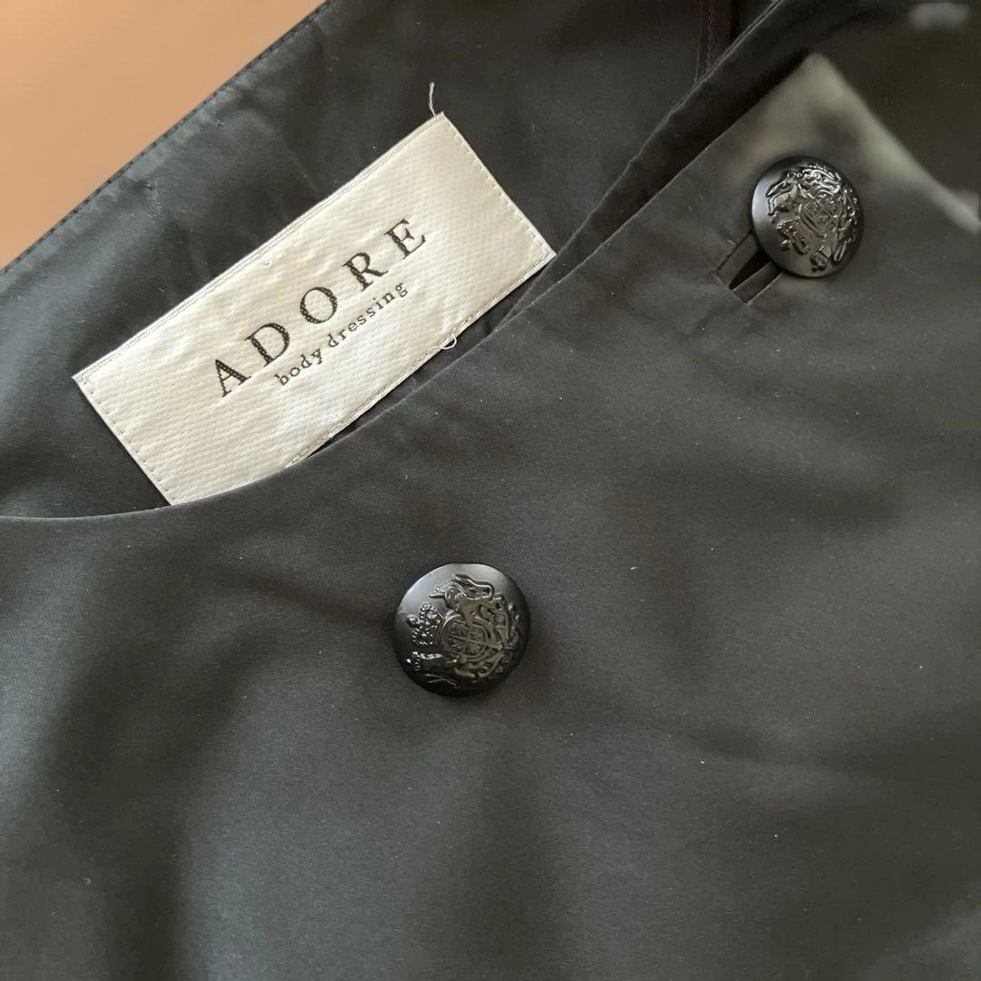 美品　ADORE スプリングコート ブラック クリーニング済