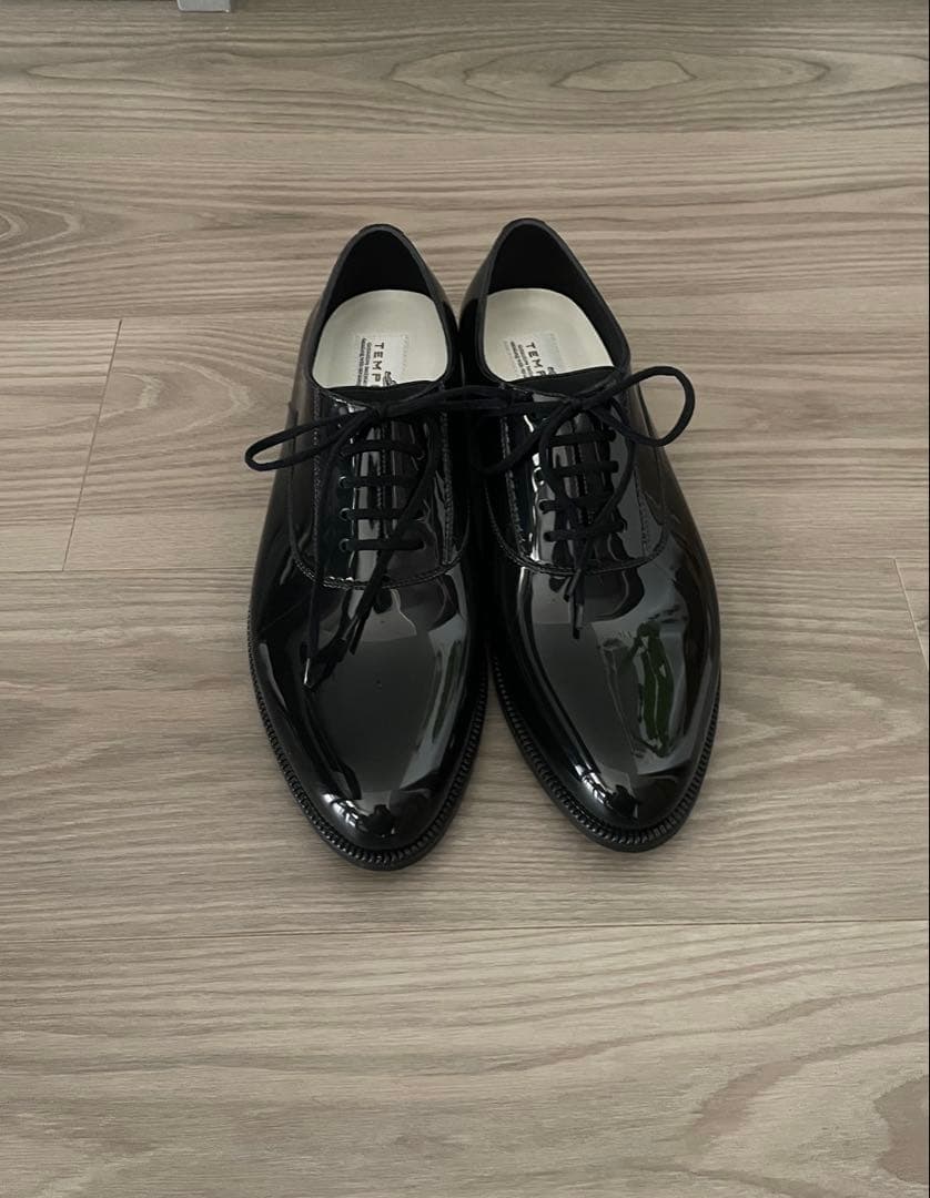 【新品未使用品】TEMPERATE テンパレイトブラック　レースアップシューズ
