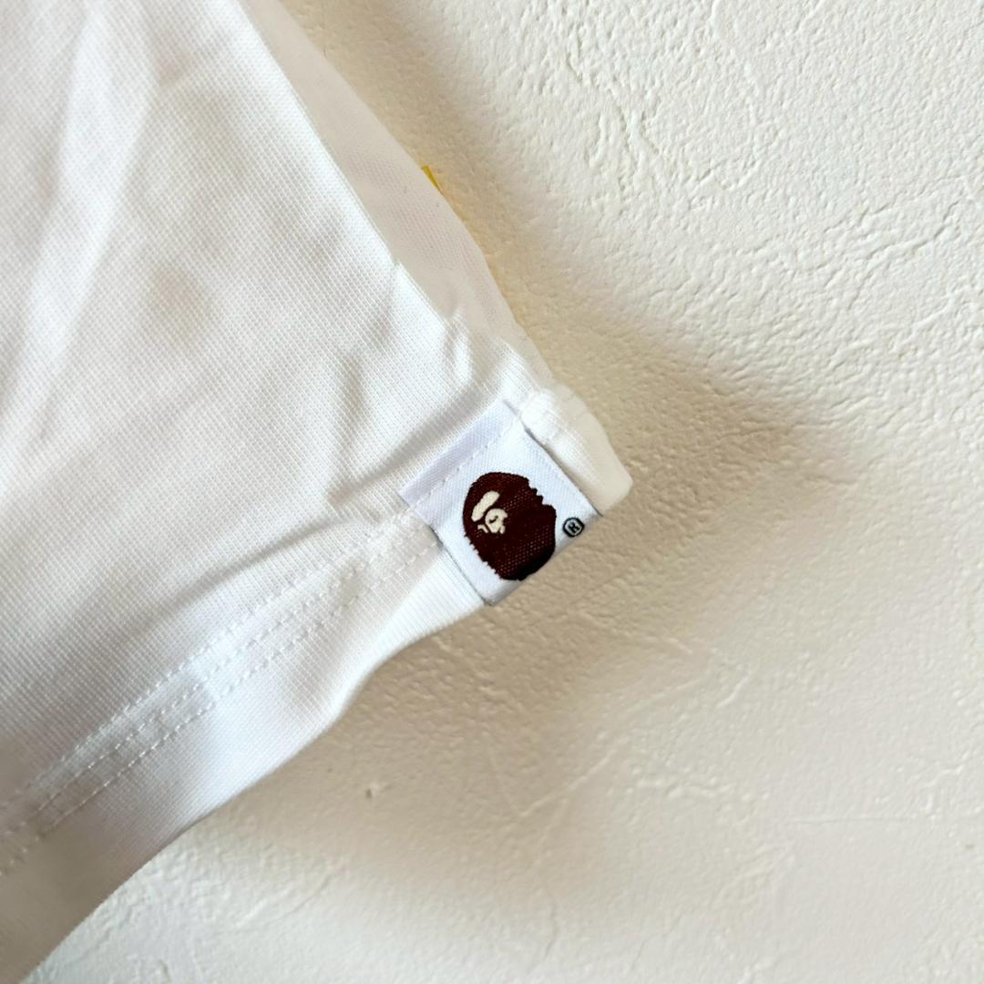【新品未使用品】A BATHING APE カモフラージュTシャツ 白 XL
