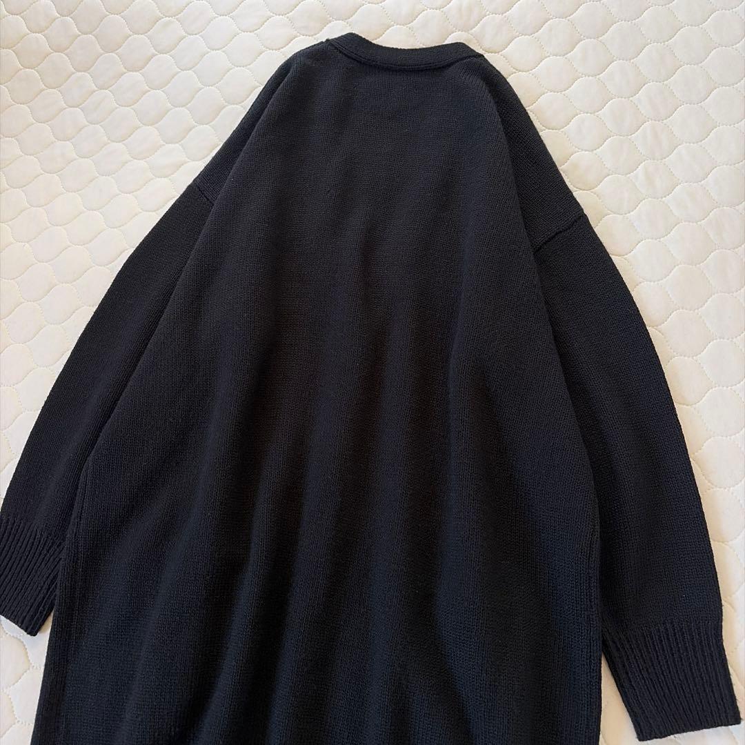 定価2.5万✴︎BEARDSLEY パール釦ロングカーディガン　ブラック