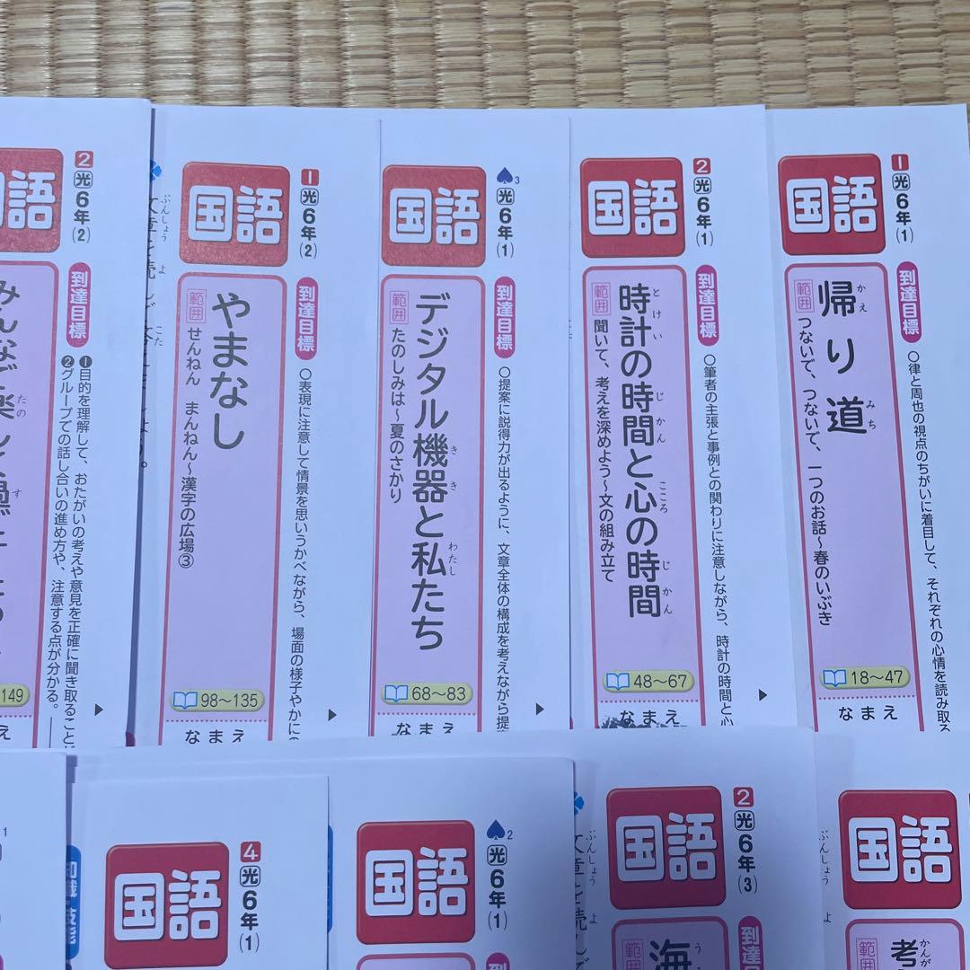 『最新版』カラーテスト6年生国語　抜け無し　答えQRコード付き