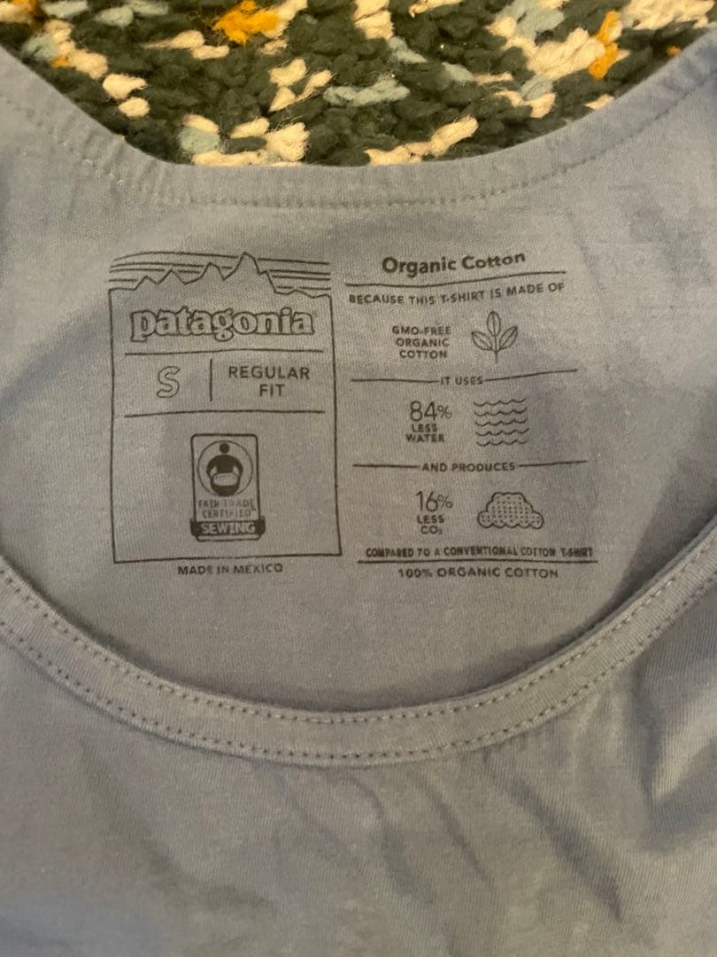 新品未使用　patagonia タンクトップ S（日本：M） 青　ブルーグレー