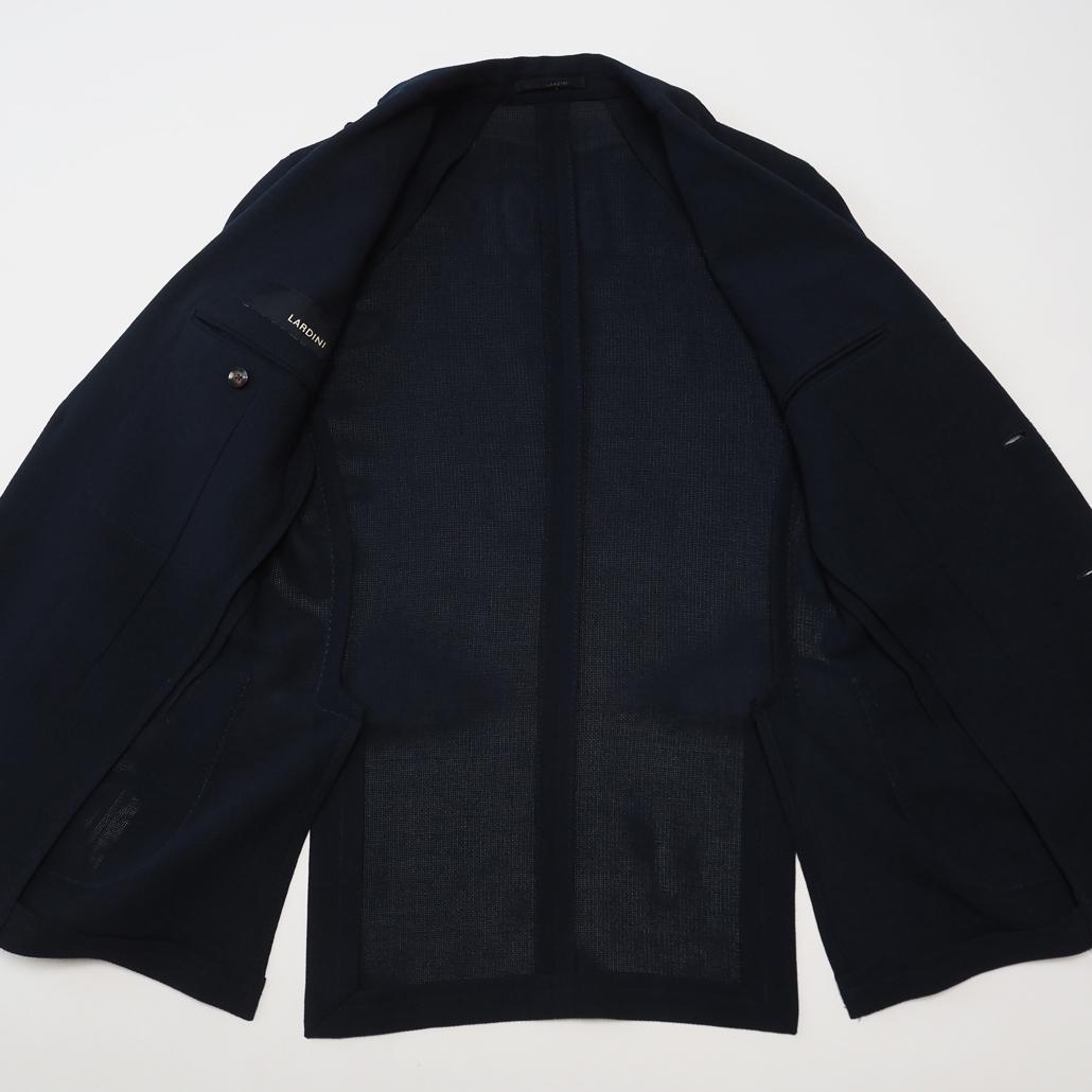 美品 LARDINI ウールホップサック アンコンジャケット JP0526AQ