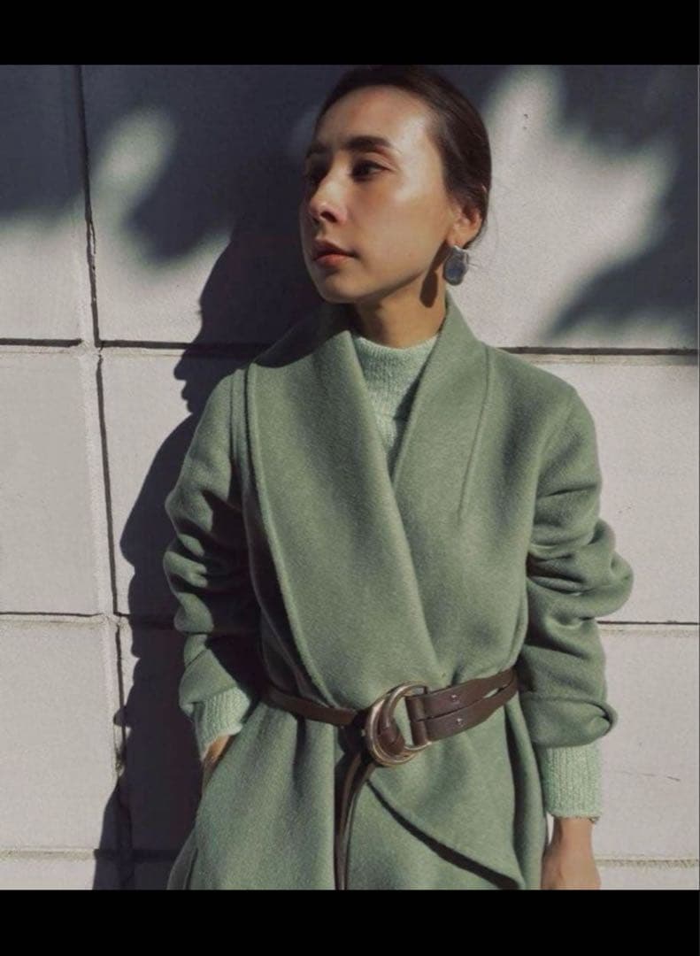 1日値下げ>【Ameri VINTAGE】春・秋アウター フリルカラーコート