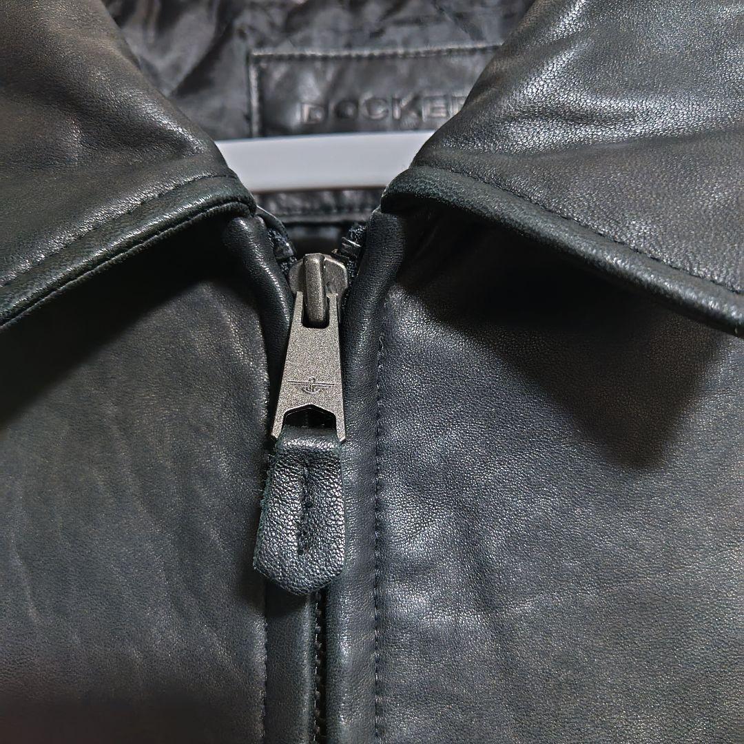 j*i様 DOCKERS ブラックレザージャケット XL　LEVI'S