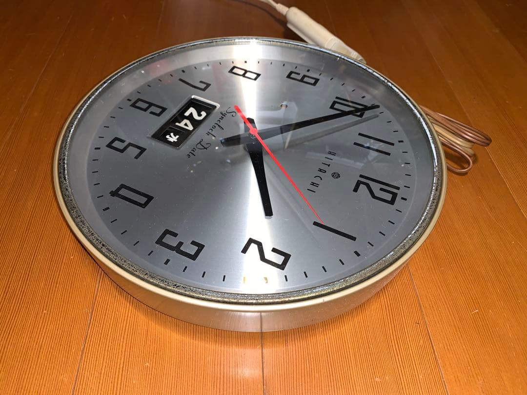 昭和レトロ　動作品　HITACHI synclock date スペースエイジ