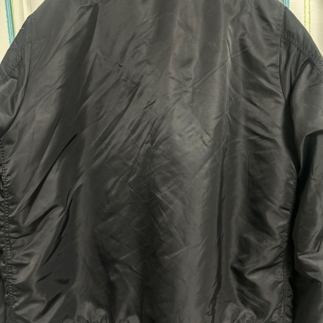 A BATHING APE MA-1フライトジャケット Lサイズ ブラック