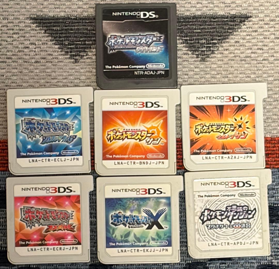 【7点セット】ポケモン DS 3DS ソフト まとめ売り ダイパ オメガルビー等