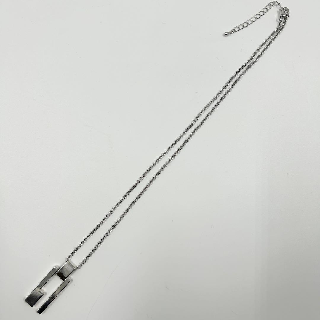 美品✨　グッチ　GUCCI ネックレス　Gモチーフ シルバー スクエア 925