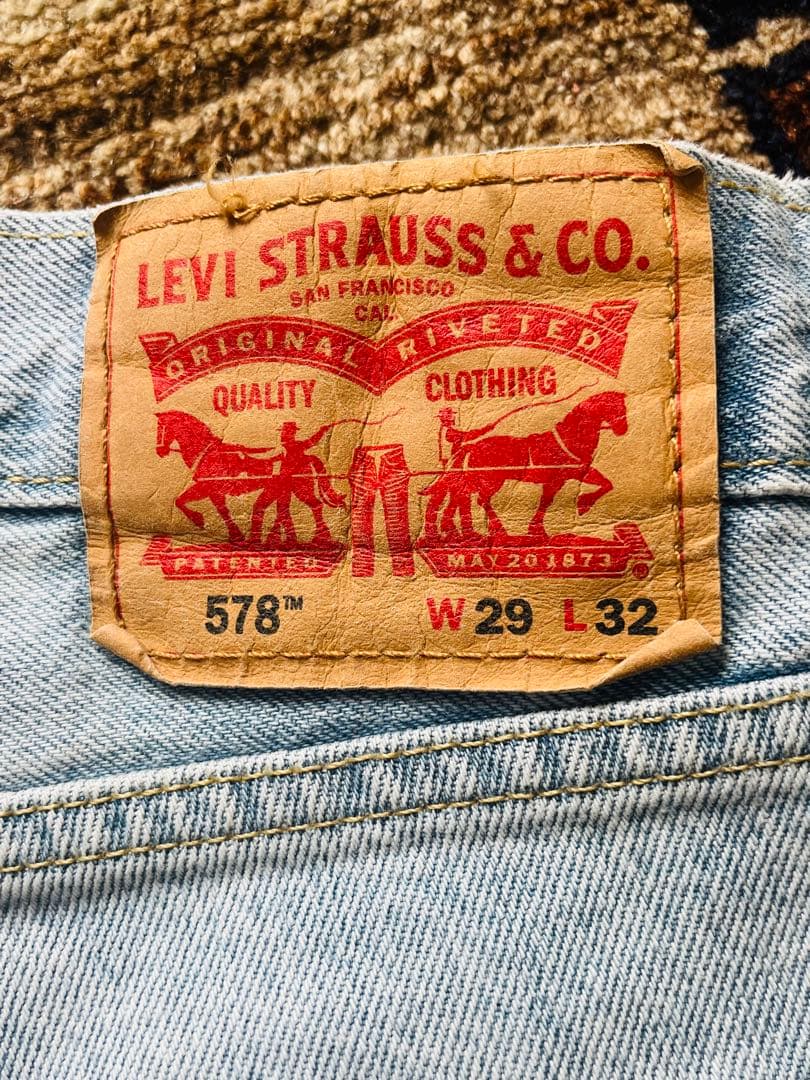 Levi's 578 W29 Buggy デニム　ほぼ新品/訳あり
