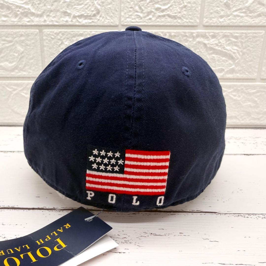 新品・未使用　ポロラルフローレン×ロンハーマン キャップ　USA　ネイビー　L