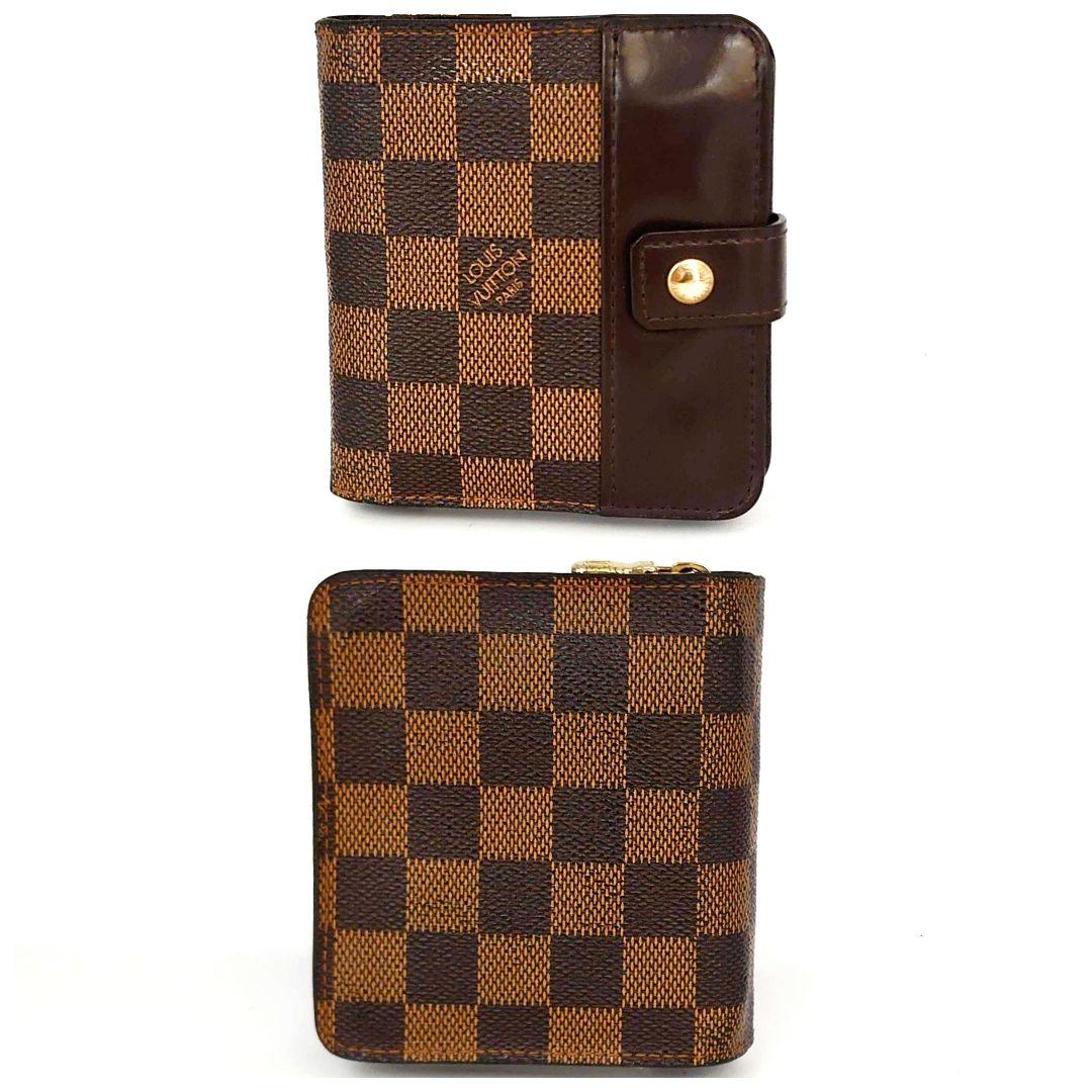 LOUIS VUITTON ルイヴィトン コンパクトジップ ダミエ　二つ折り財布