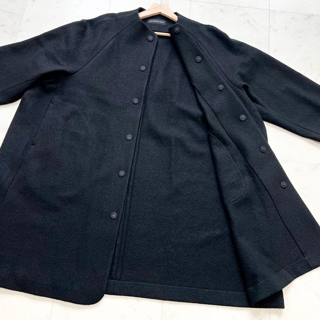 定価12万 JURGEN LEHL 2023 梨地圧縮ウールコクーンコート
