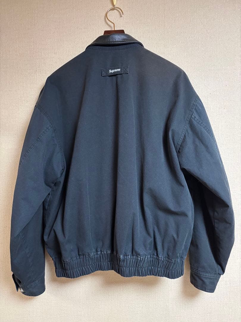 Supreme leather collar utility jacket S
