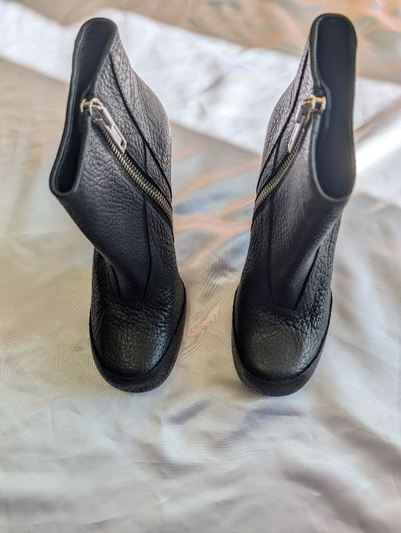 訳アリ　Rick Owens リックオウエンス　ブラック　ブーツ　ピンヒール
