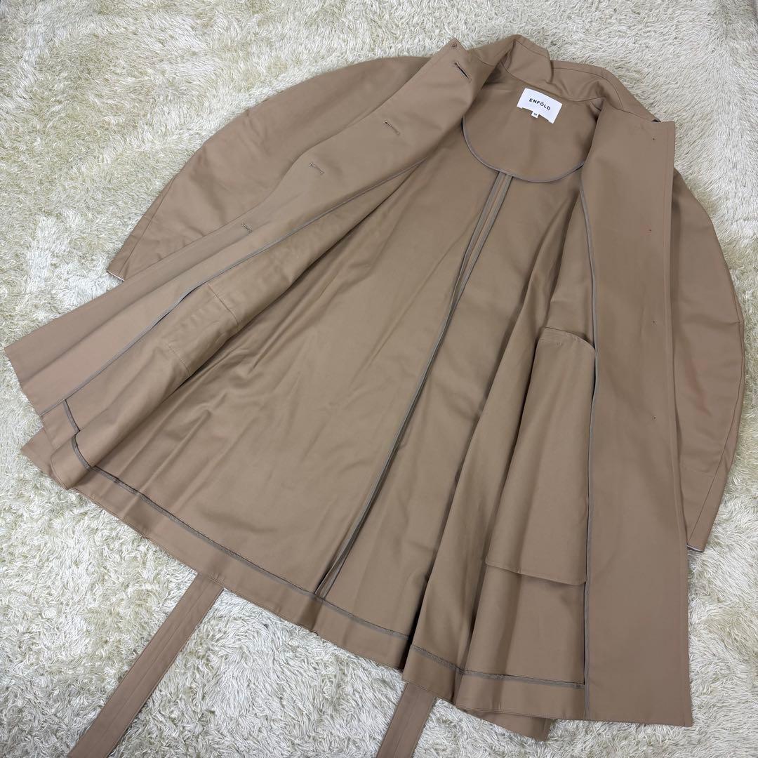 ジャケット・アウター 23SS ENFOLD SOUTIEN-COLLAR TRENCH COAT