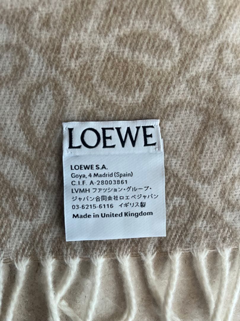 LOEWE マフラー　モデルIDF811SS1X01