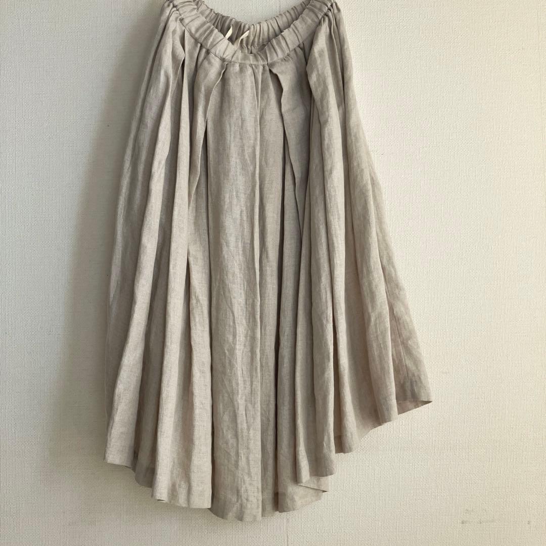 COMMEdesGARCONSCOMMEdesGARCON リネンスカート　Ｍ