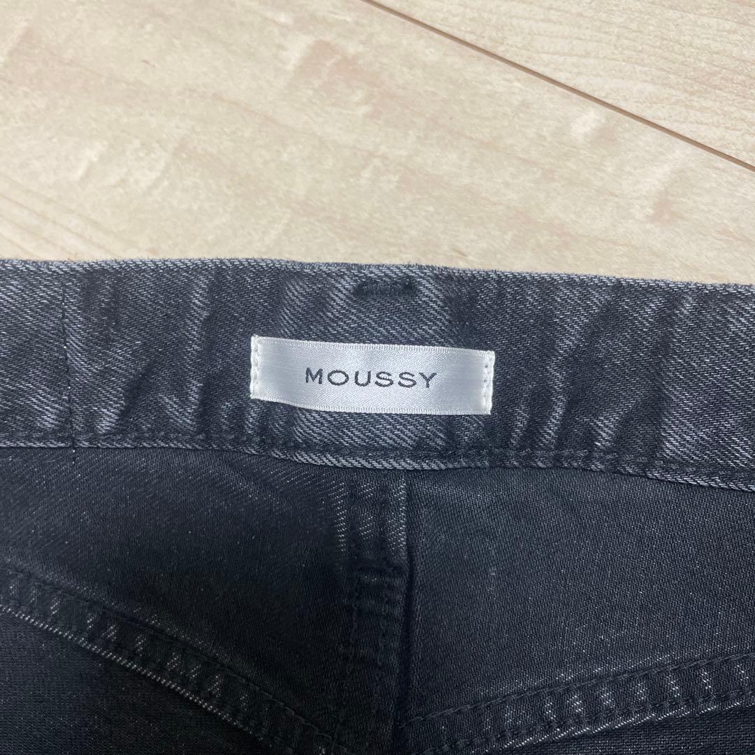 MOUSSY ブラック フレアデニム 26 美品 日本製
