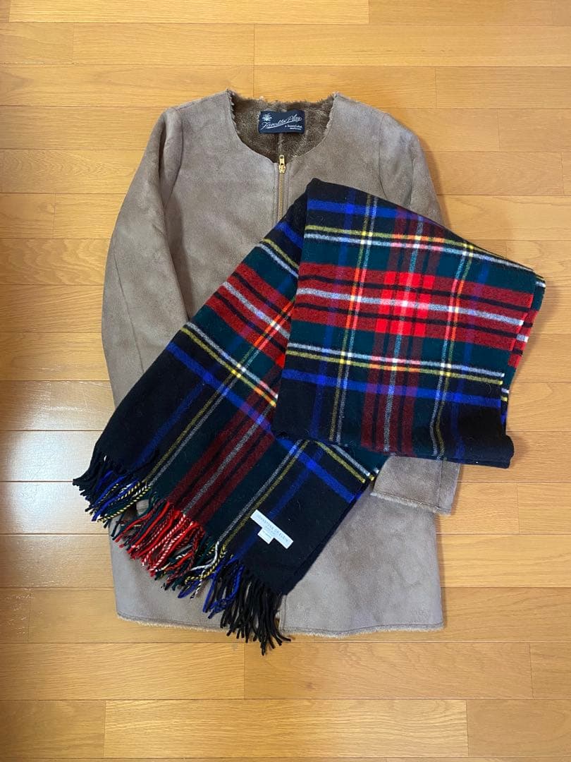 【超美品】ジョンストンズ　ストール　Johnstons of Elgin