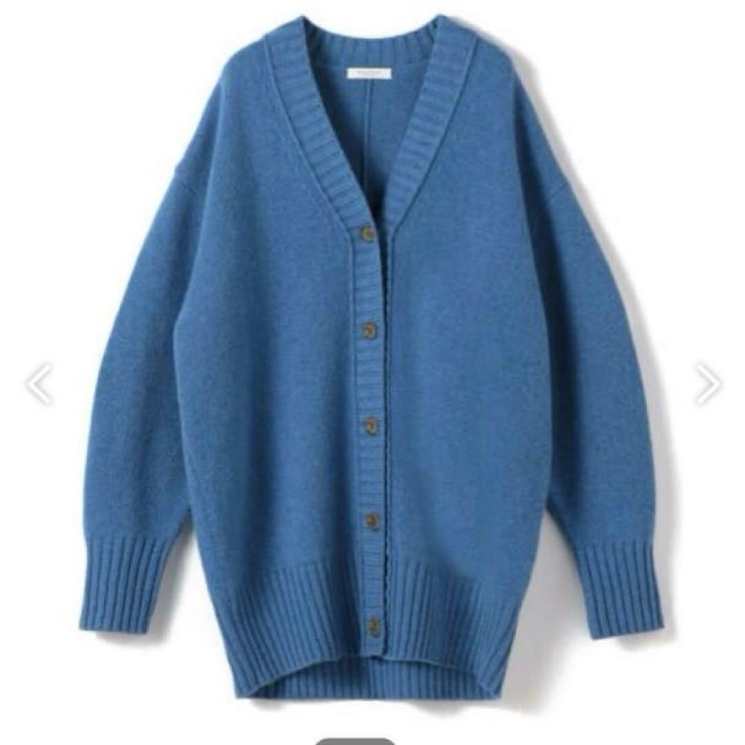 マカフィー　ウールカシミヤ Vネックカーディガン
