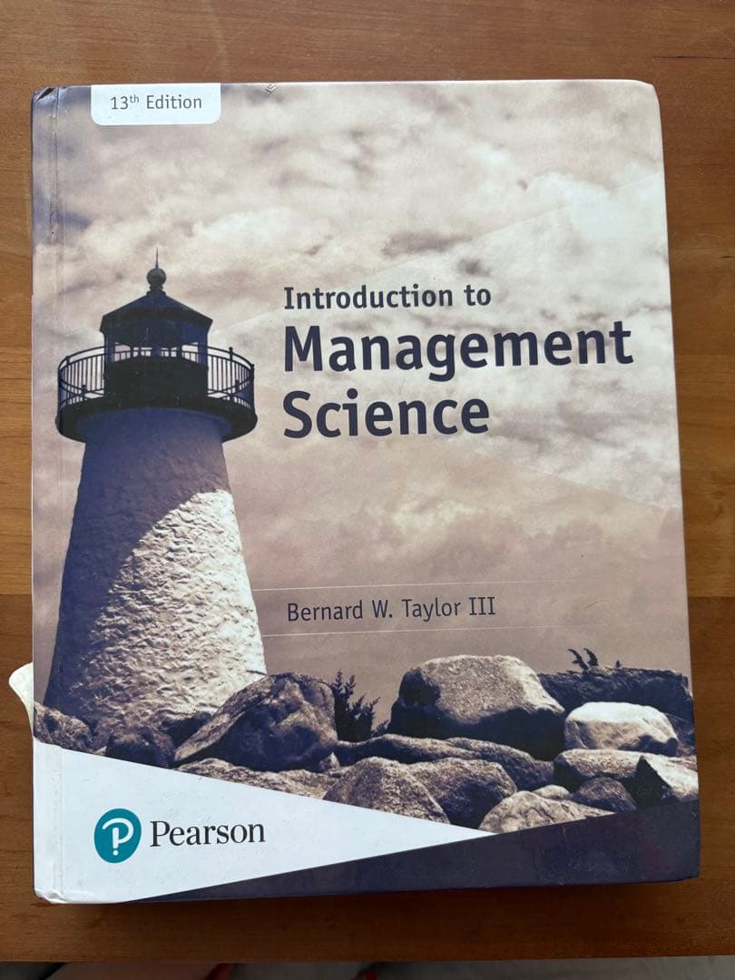 Introduction to Management Science 第13版