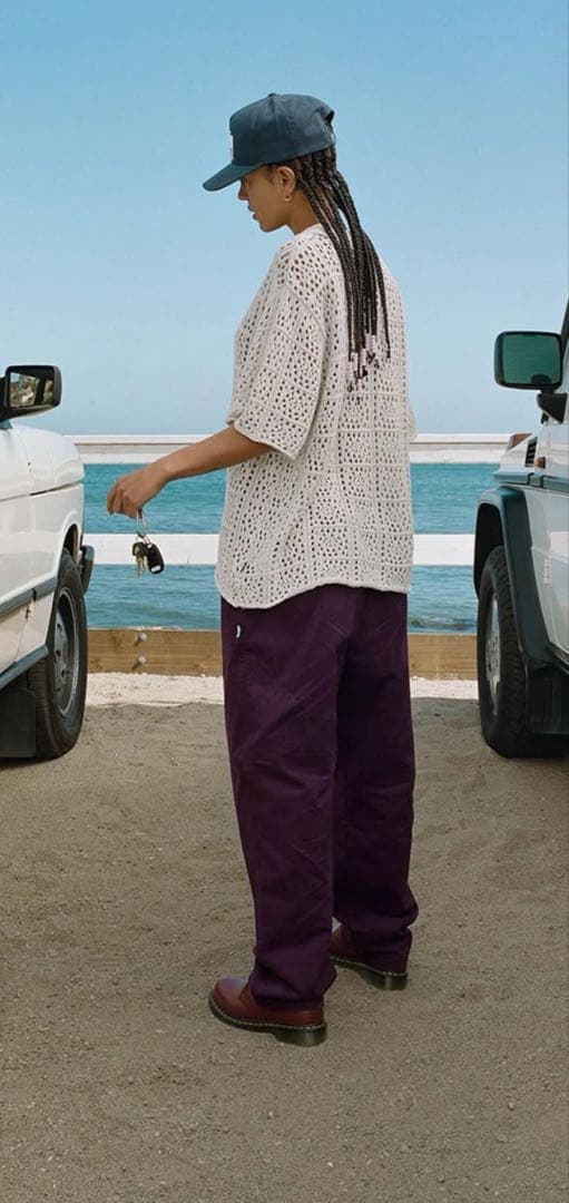 パンツ Stussy BRUSHED BEACH PANT - BLACK