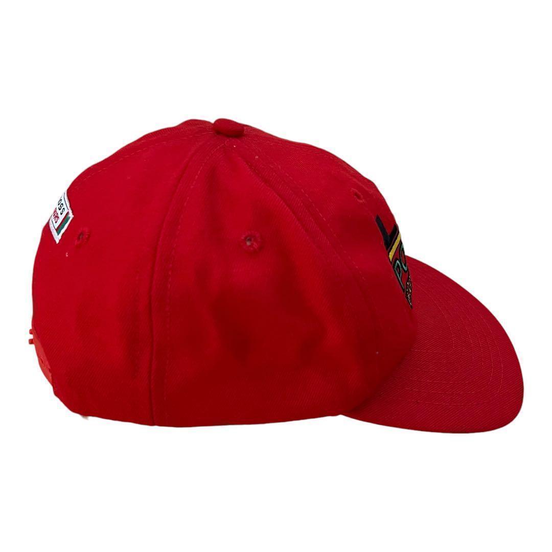 希少！ 美品 CROSS COLOURS キャップ USA製 レア 赤 刺繍ロゴ