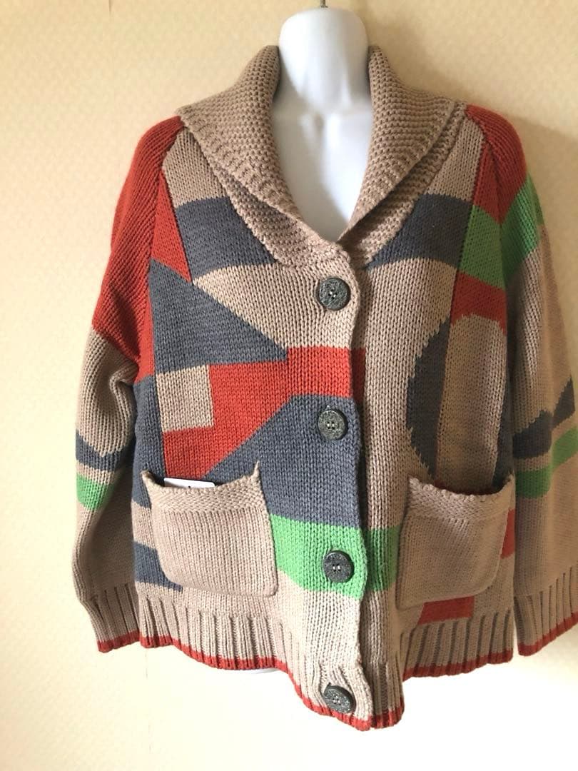 新品☆Super Lady☆山本寛斎☆カーディガン&マフラーセット☆ベージュ