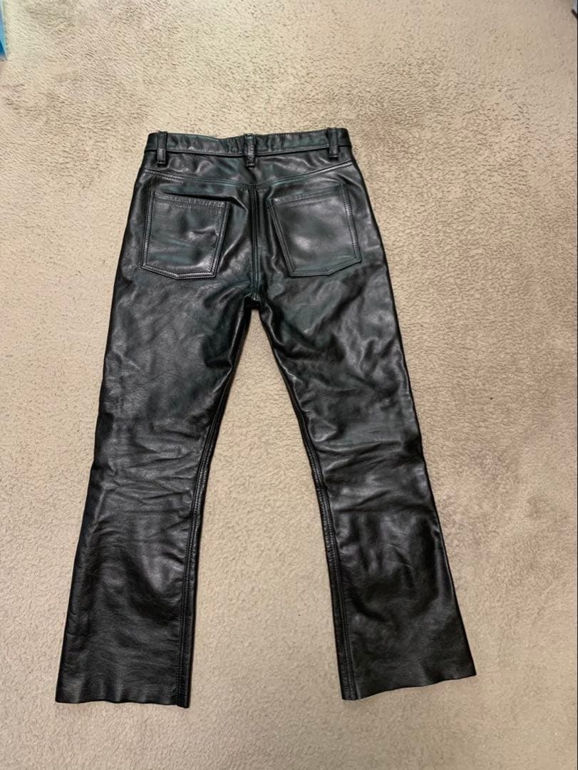 MADE IN USA W34 Vansonバンソンレザーパンツ　皮パン