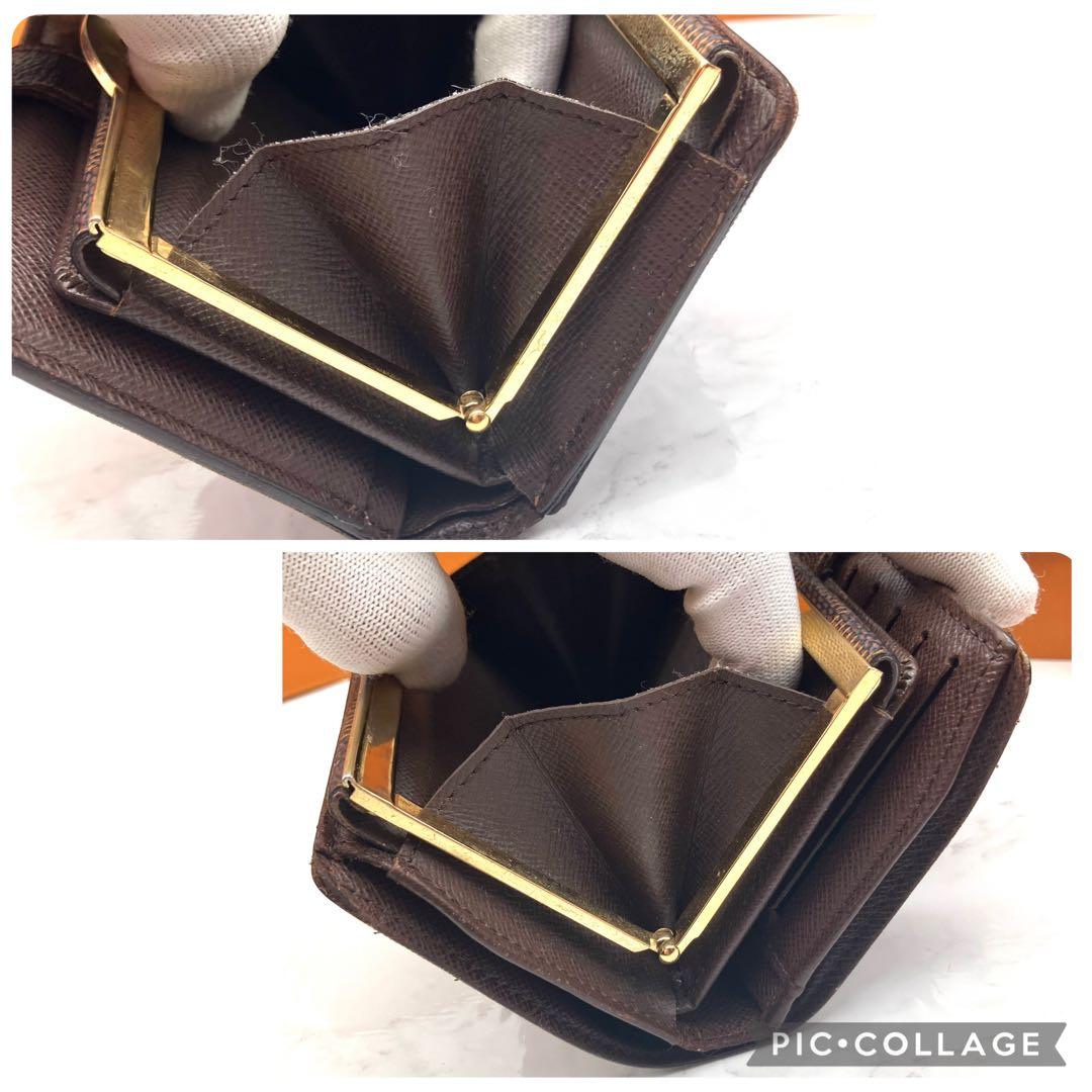 【新型極美品】ルイヴィトン ダミエ ヴィエノワ がま口 折り財布