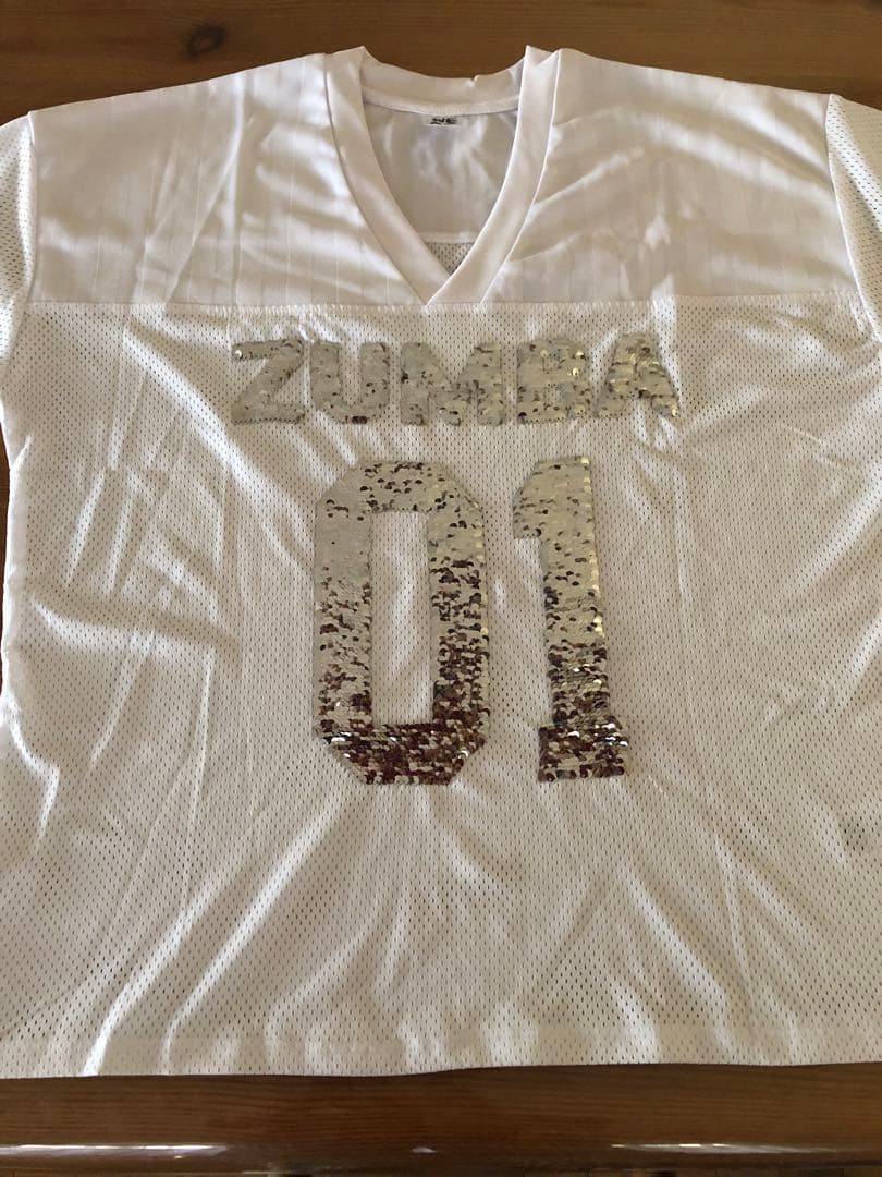 ZUMBA メッシュTシャツ ホワイト 01