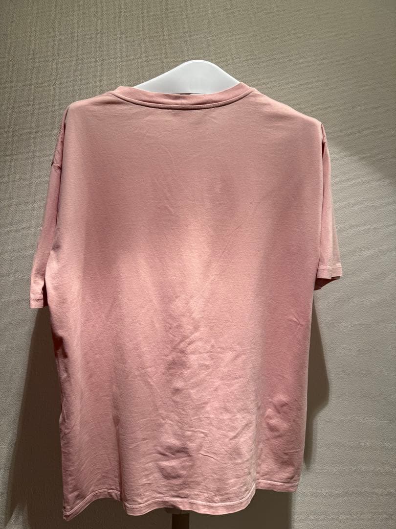 CELINE ピンク ロゴ Tシャツ
