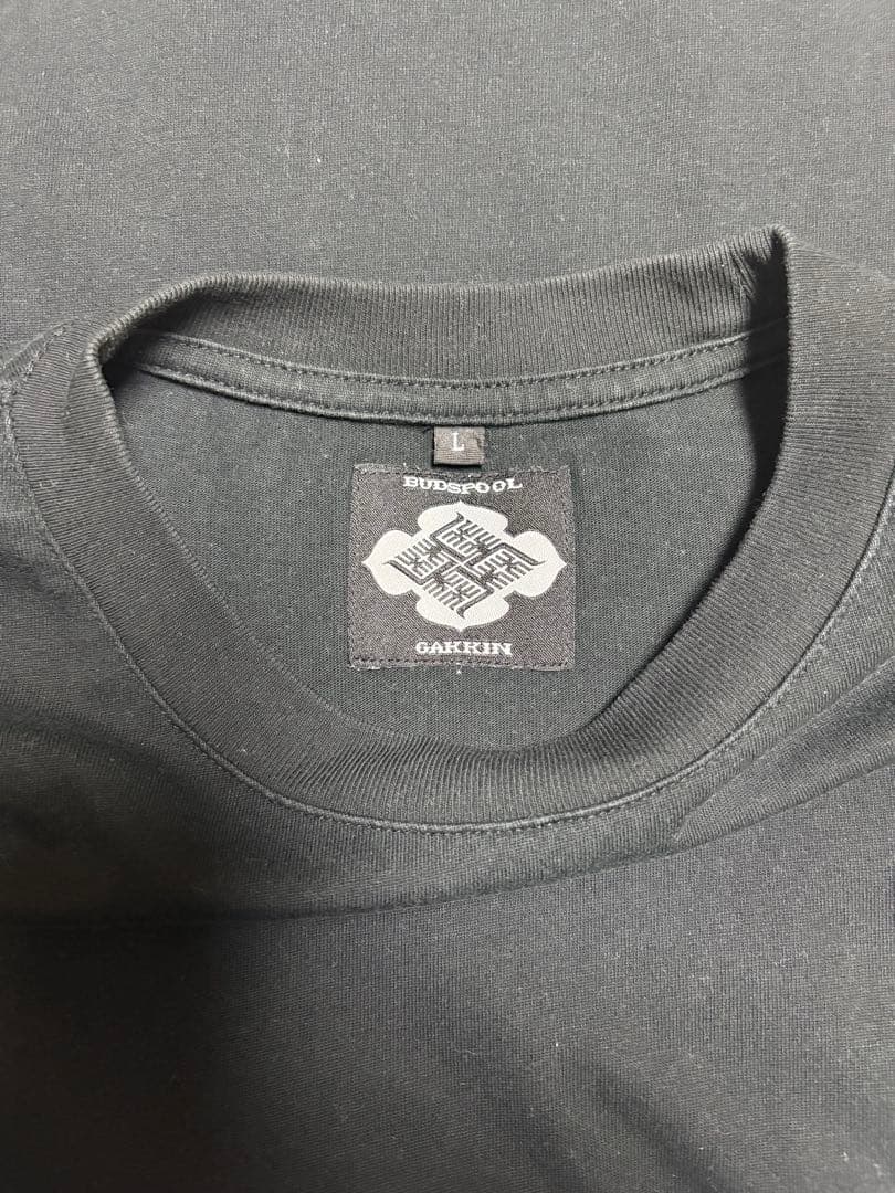 GAKKIN × BUDSPOOL 花罰家紋 Tシャツ 黒 L 舐達麻