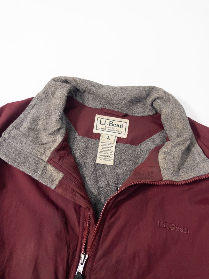 L.L.Bean エンジ ウォームアップジャケット 裏地フリース ヴィンテージ